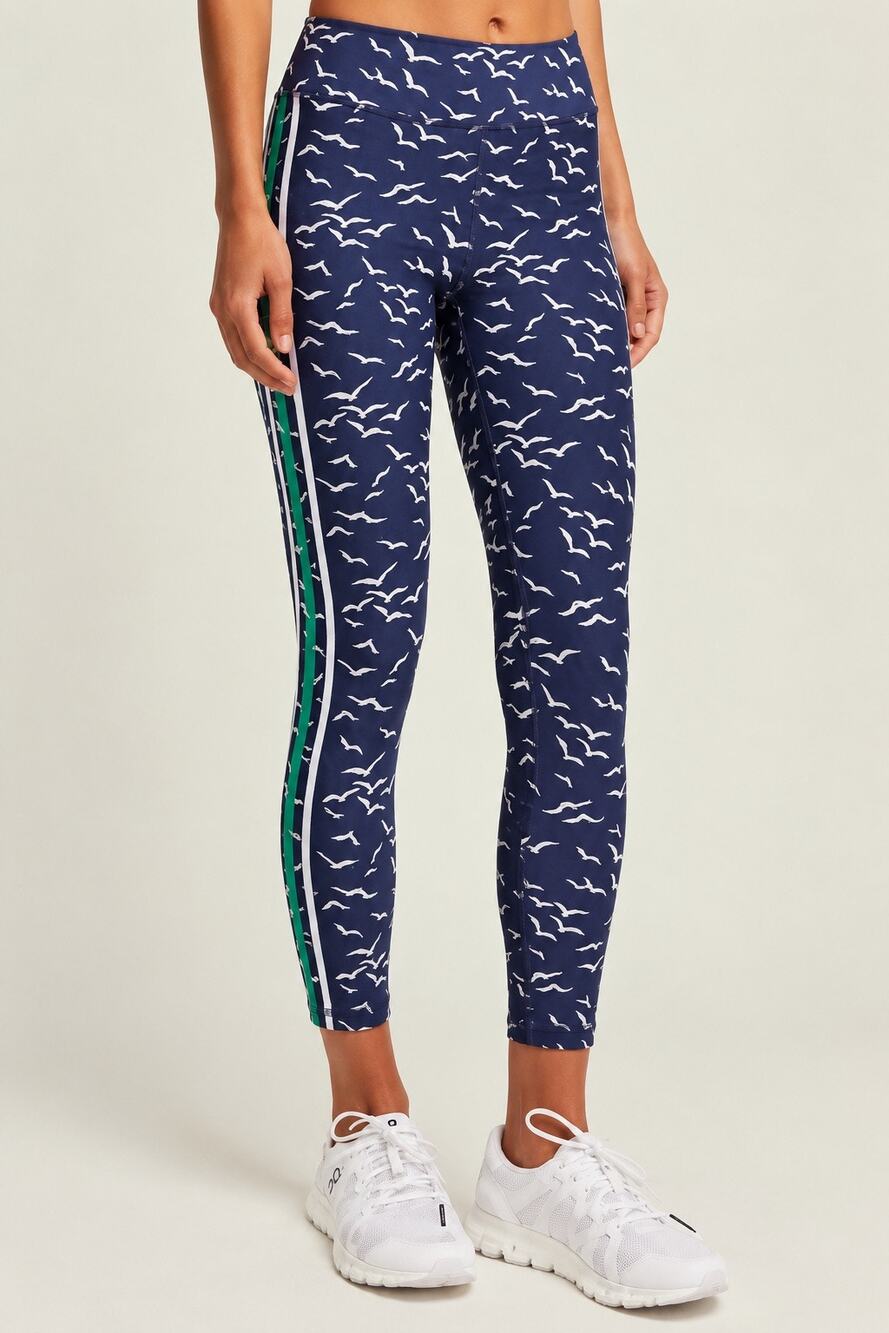 The Upside Zaza Bird Print Women’s Leggings Navy Size 8